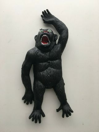 Vtg King Kong Rubber Jiggler Toy Hong Kong Ape Gorilla Monster Dimestore Sci Fi