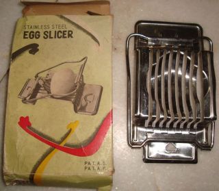 Old Vintage Steel Egg Slicer Kitchen Ware From India 1960