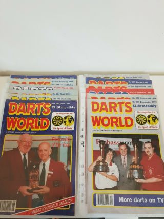 Darts World Magazines - All 12 Issues 1996 Vintage