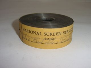 Vintage 35mm Movie Film Trailer Too Bad She 