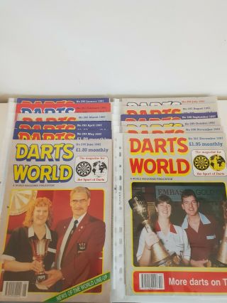 Darts World Magazines - All 12 Issues 1997 Vintage