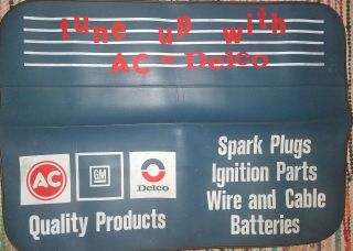 Vintage Ac Delco General Motors Gm Spark Plug Fender Cover Protector