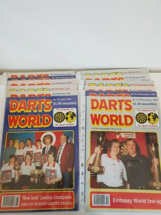 Darts World Magazines - All 12 Issues 1998 Vintage