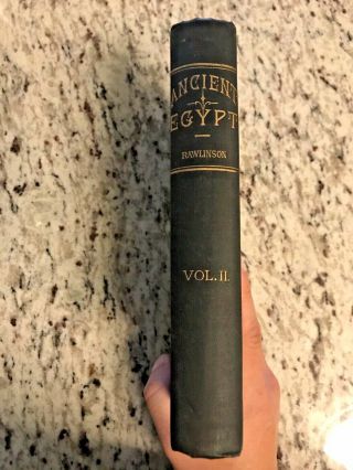 Circa 1890 Antique History Book " History Of Ancient Egypt "