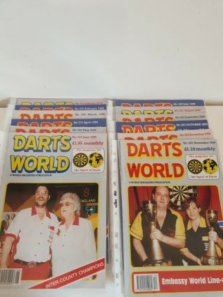 Darts World Magazines - All 12 Issues 1999 Vintage