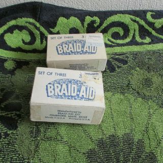 2 Boxes,  2 Different Vintage Braid - Aid Rug Braiding Tools