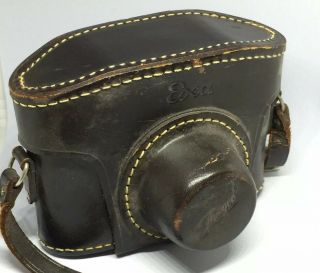 Vintage Exa Ihagee Dresden Camera with Lens and Case Germany 8
