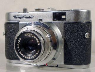 Voigtlander Vito B 35mm Camera With Leather Case Vintage -
