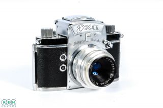Vintage Ihagee Exa Type 4 35mm Film Camera (1956 - 1959) W/ Mertitar 50mm F/29 Lens