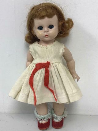 VINTAGE MADAME ALEXANDER KIN DOLL WITH TAGGED GINGHAM COAT 3