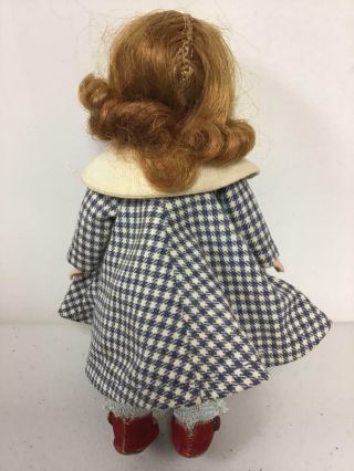 VINTAGE MADAME ALEXANDER KIN DOLL WITH TAGGED GINGHAM COAT 4