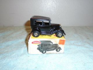 Vintage Tiny Tonka Black Rat - A - Tat - Tat Car 434 Toy Pressed Steel W/ Box Ford