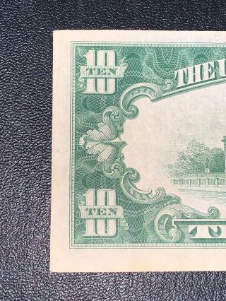 Vintage 1934 A Series $10 Dollar Bill Federal Reserve Boston MA Green Seal Note 6