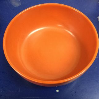 Vintage Catalina Island Pottery Orange Large Bowl 9.  25”
