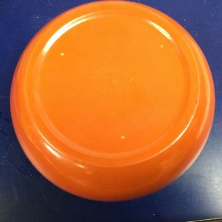 Vintage Catalina Island Pottery Orange Large Bowl 9.  25” 3