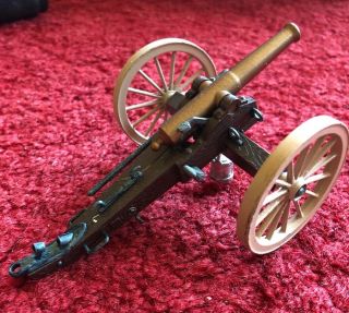 Vintage BRITAINS MILITARY TOY CANNON Metal & Plastic England MADE Army War Gun 4