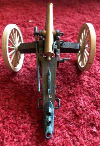 Vintage BRITAINS MILITARY TOY CANNON Metal & Plastic England MADE Army War Gun 5