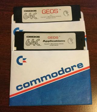 Geos V1.  3,  Geos Applications Commodore 64 Graphic Operating System 5.  25 Floppy