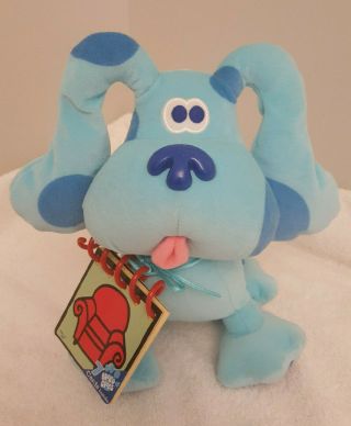 Vintage 1998 Eden Blues Clues Plush With Notebook 10.  5 Inch Collectible