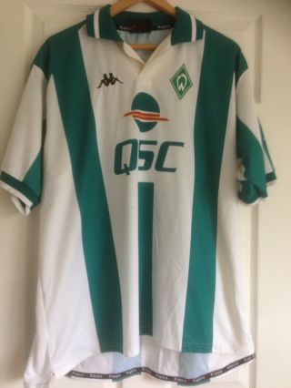 Retro Vintage Werder Bremen Home 2000/01 Football Shirt Kappa Xl