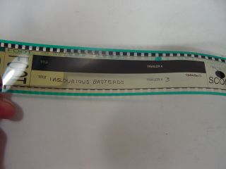 Vintage 35mm Movie Film Trailer Inglorious Basterds 2009 Quentin Tarantino 6