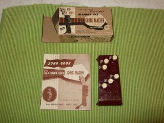 Vintage Islander Uke Chord Master - Bakelite Box Instruction Book Visual Chords