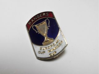 Rangers Fc - Vintage Enamel Coffer Badge