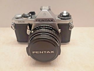 Pentax Me Camera With Asahi Smc Pentax - M F1.  7 50mm Lens.  Parts/repair Only