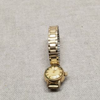 Vintage Omega Ladymatic Watch Wristwatch 14k G.  F. 6