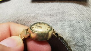 Vintage Omega Ladymatic Watch Wristwatch 14k G.  F. 7