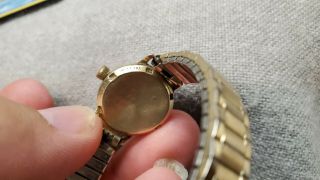 Vintage Omega Ladymatic Watch Wristwatch 14k G.  F. 8