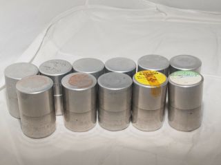 Vintage Ansco 35mm Metal Film Canisters.  Package Of Eleven (11) Cool Collectible.