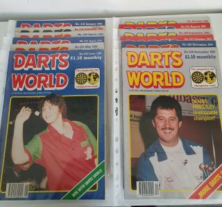 Darts World Magazines - All 12 Issues 1991 Vintage