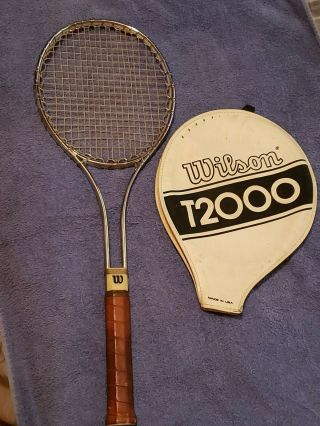 Vintage Wilson T2000 Jimmy Connors Tennis Racket 1970s