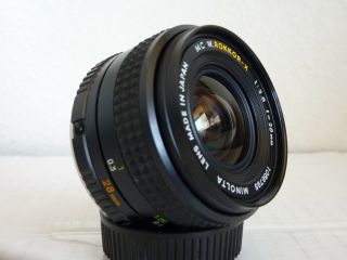 Minolta Mc W.  Rokkor - X 28mm F/2.  8 Lens -,