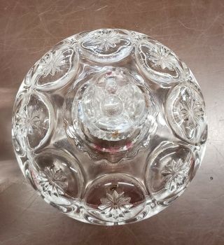 VINTAGE L.  E.  SMITH MOON & STAR CLEAR GLASS CANDY COMPOTE/DISH 4