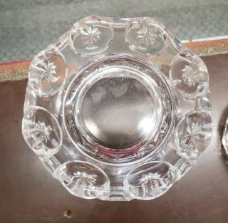 VINTAGE L.  E.  SMITH MOON & STAR CLEAR GLASS CANDY COMPOTE/DISH 5