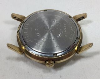 Vintage 1971 Bulova Sea King Men ' s Automatic Wristwatch 17J Not Running Gold Fil 2