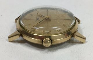 Vintage 1971 Bulova Sea King Men ' s Automatic Wristwatch 17J Not Running Gold Fil 3