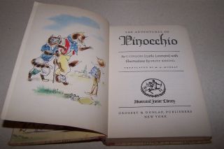 The Adventures of Pinocchio - C.  Collodi,  1946 - HB,  Illustrated,  Macdonald. 4