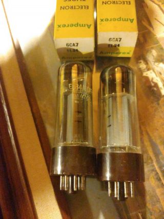 6ca7/el34 “oo” Getter Tubes Mullard Branded Amperex Made In Gt Britain