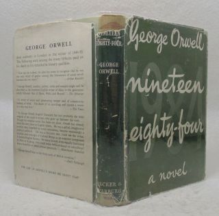 George Orwell Nineteen Eighty - Four; A Novel - 1950 1st Edition 1/2 w/ Kennard DJ 2