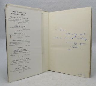 George Orwell Nineteen Eighty - Four; A Novel - 1950 1st Edition 1/2 w/ Kennard DJ 4