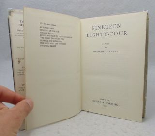 George Orwell Nineteen Eighty - Four; A Novel - 1950 1st Edition 1/2 w/ Kennard DJ 5