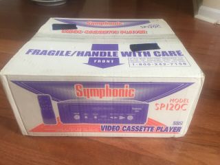 Symphonic Sp120c Vcr Vhs Video Cassette Player