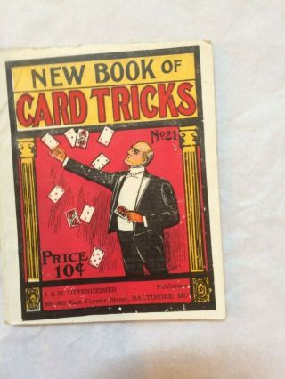 Vintage Book Of Card Tricks 1909 By The Gem Library No.  21