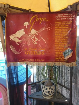 Goya Guitar Vintage Old Authorized Dealer Banner