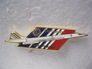 Lions Club Pin France 103 Concorde Jet Airplane Made In Duseaux Paris Vintage
