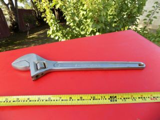 Vintage Sk,  S - K Wayne,  Defiance,  Ohio,  16 " Adjustable Wrench,  Forged Alloy In Usa