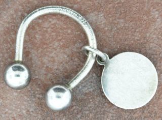 Vintage Tiffany Horseshoe Key Ring With Engraved Tag 134